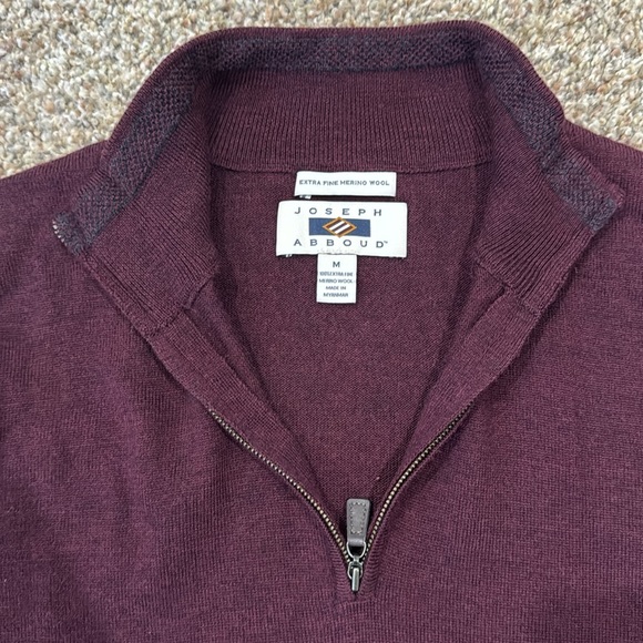 Joseph Abboud Pullover Zip up Sweater - Picture 5 of 8